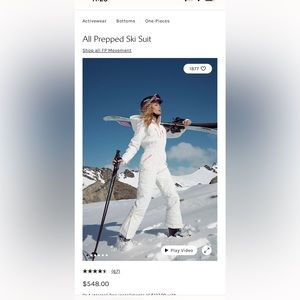 Free people snowsuit great condition